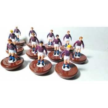 Subbuteo Andrew Table Soccer Crystal Palace 1968 on classic Hasbro bases